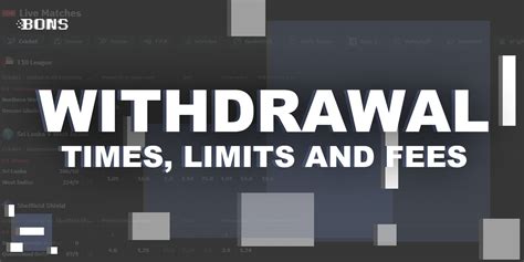 Withdrawal processing times and weekly limits – BookMaker.